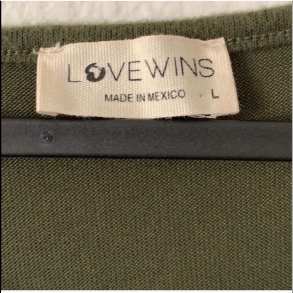 Love Wins Front Drawstring Hem Waist Top - Picture 11 of 11